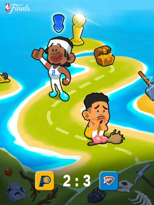 雷霆力克步行者夺赛点 系列赛3-2领先